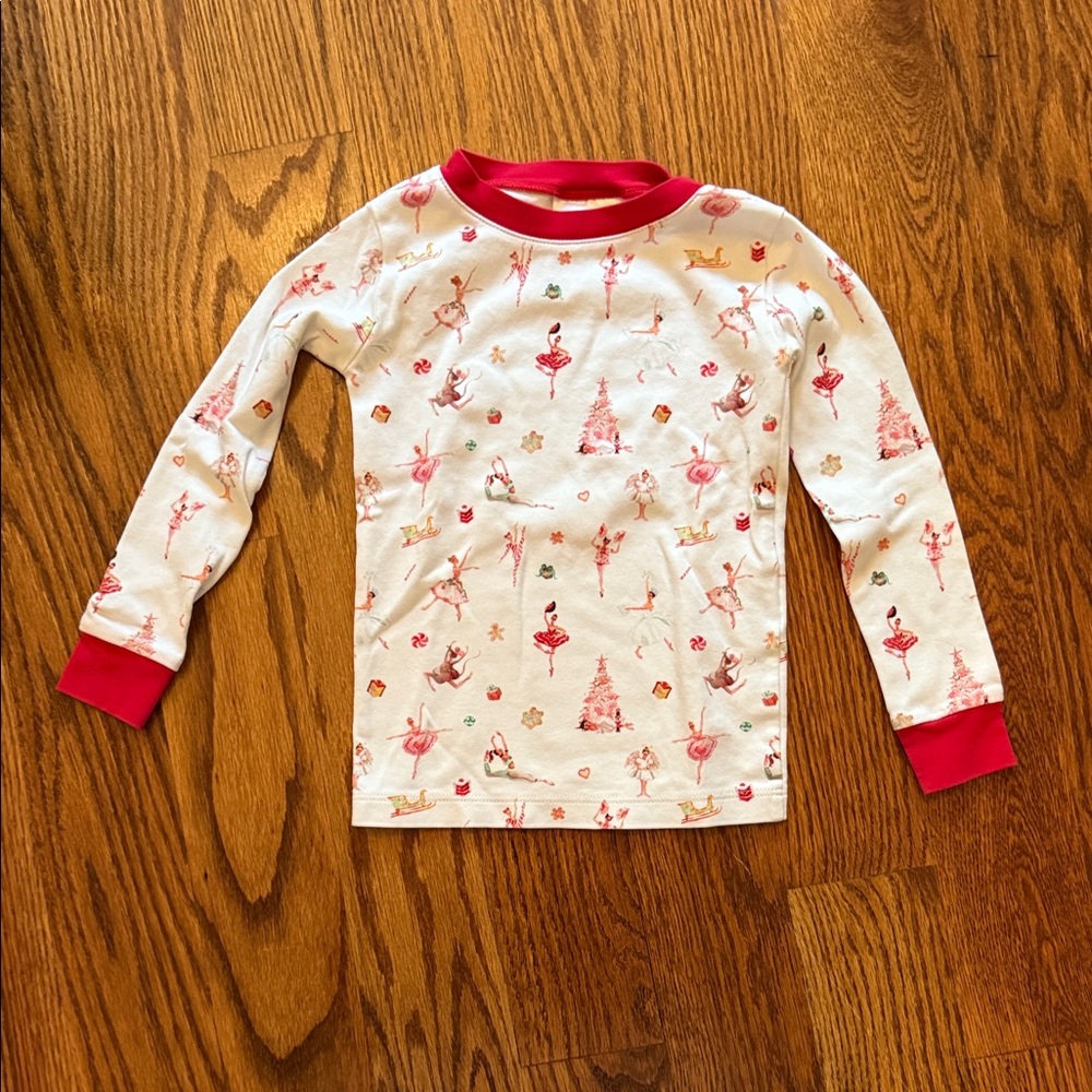 LAKE Pajamas Christmas Tree & Ballet Print Long Sleeve Shirt